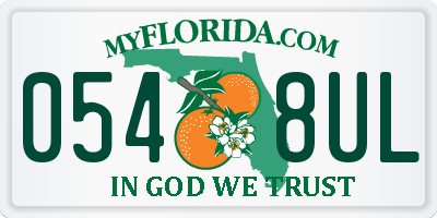 FL license plate 0548UL