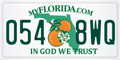 FL license plate 0548WQ