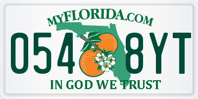 FL license plate 0548YT