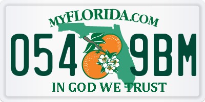 FL license plate 0549BM