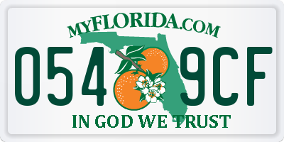FL license plate 0549CF