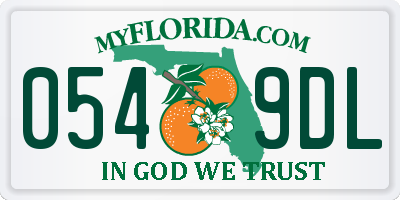 FL license plate 0549DL