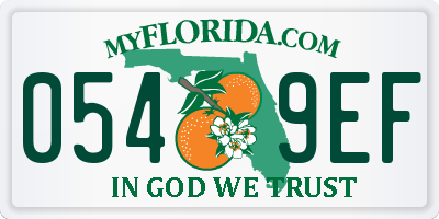 FL license plate 0549EF