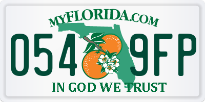 FL license plate 0549FP