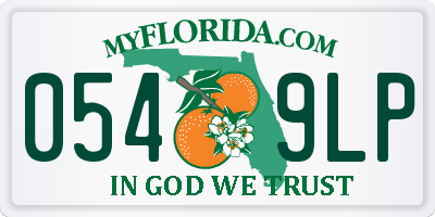 FL license plate 0549LP