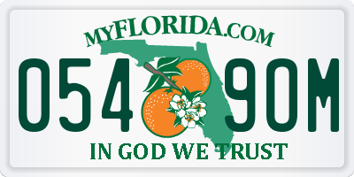 FL license plate 0549OM