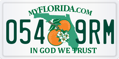 FL license plate 0549RM
