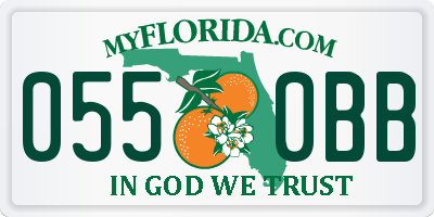 FL license plate 0550BB