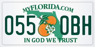 FL license plate 0550BH