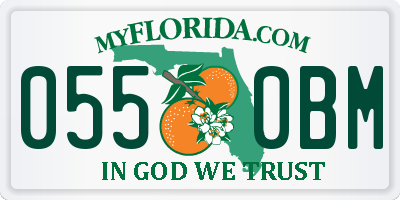 FL license plate 0550BM