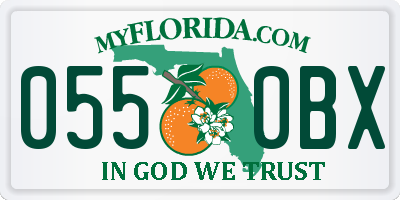 FL license plate 0550BX