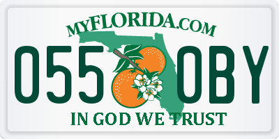 FL license plate 0550BY