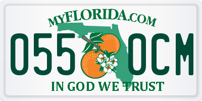 FL license plate 0550CM
