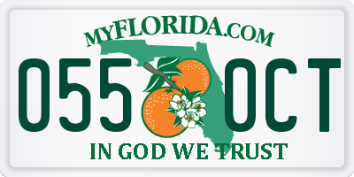 FL license plate 0550CT