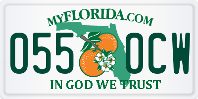 FL license plate 0550CW