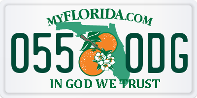 FL license plate 0550DG