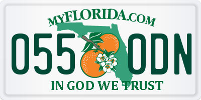 FL license plate 0550DN