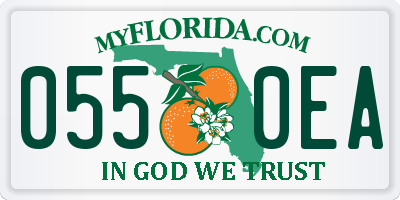 FL license plate 0550EA