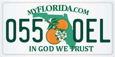 FL license plate 0550EL