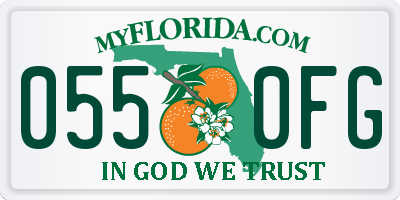 FL license plate 0550FG