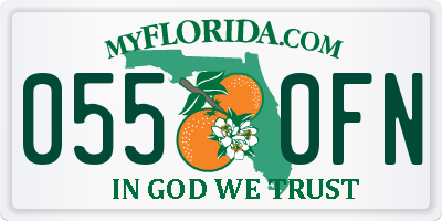 FL license plate 0550FN