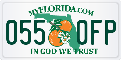 FL license plate 0550FP