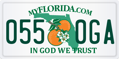 FL license plate 0550GA