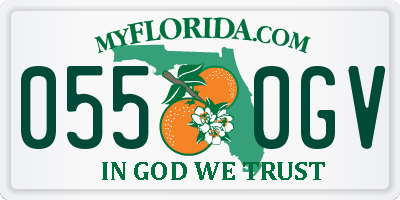 FL license plate 0550GV