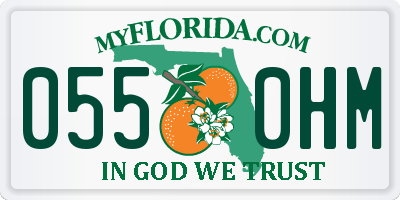 FL license plate 0550HM