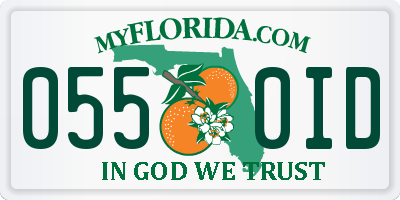 FL license plate 0550ID