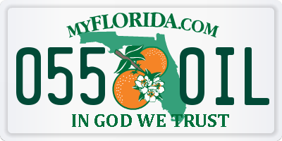 FL license plate 0550IL