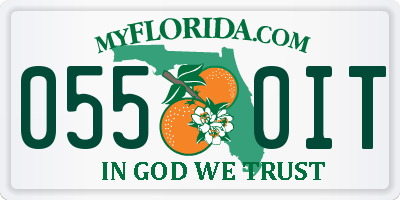 FL license plate 0550IT
