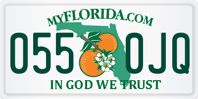 FL license plate 0550JQ