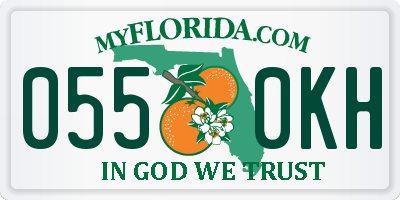 FL license plate 0550KH
