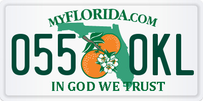 FL license plate 0550KL