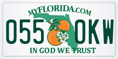 FL license plate 0550KW