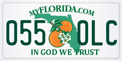 FL license plate 0550LC