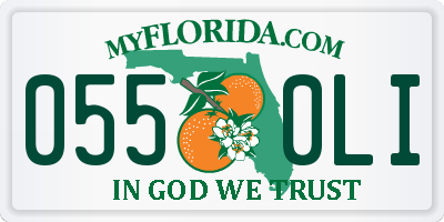 FL license plate 0550LI