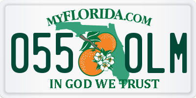 FL license plate 0550LM