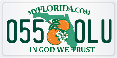 FL license plate 0550LU