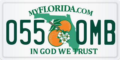 FL license plate 0550MB