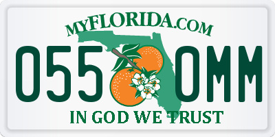 FL license plate 0550MM
