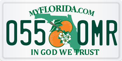 FL license plate 0550MR
