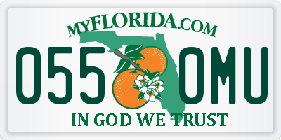 FL license plate 0550MU