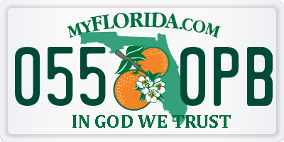 FL license plate 0550PB