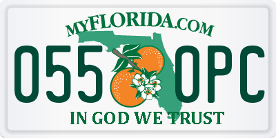 FL license plate 0550PC