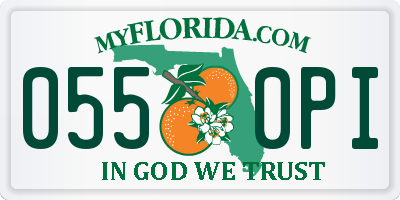 FL license plate 0550PI