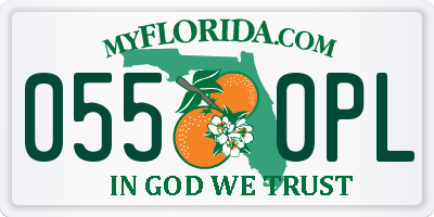 FL license plate 0550PL