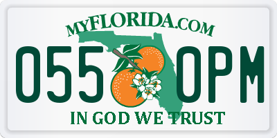 FL license plate 0550PM