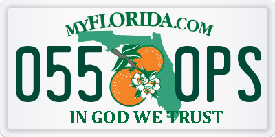 FL license plate 0550PS